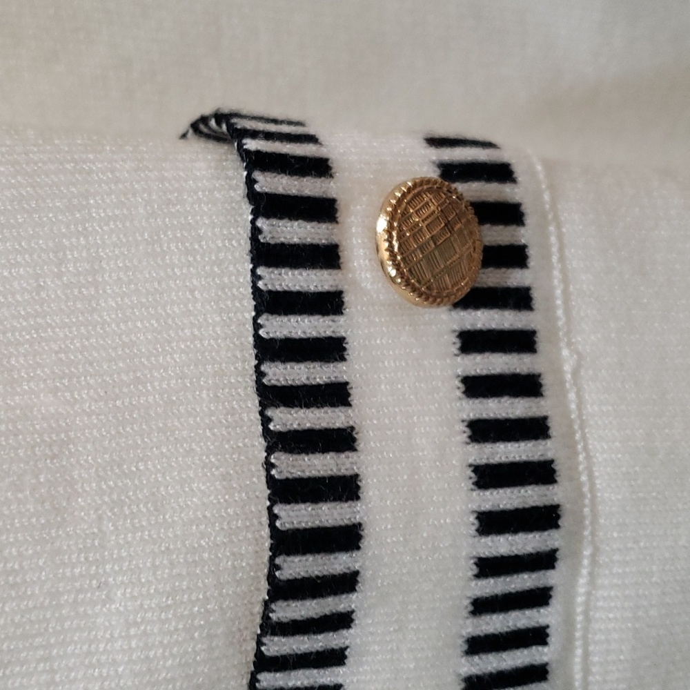 Nwt Adrianna Papell Crew Neck Cardigan with Stitch Detail - Picture 12 of 15